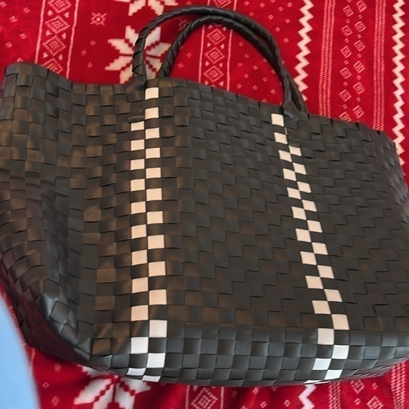 Kate Spade Woven Black And White Tote Bag NWOT - Picture 5 of 6